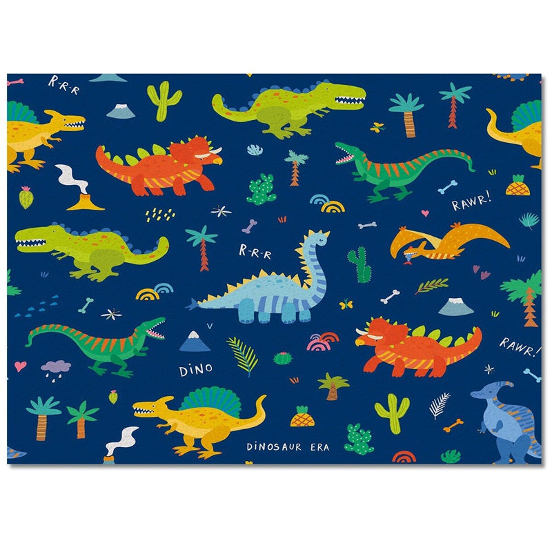 Paleo Patch: Colorful Dinosaur Rug for Kids