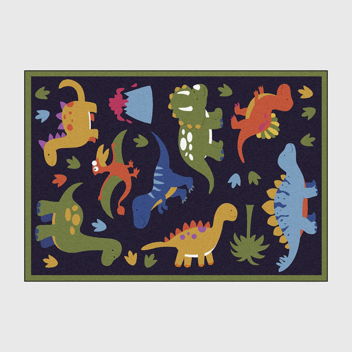 Dino Dreamland: Children's Dinosaur Rug