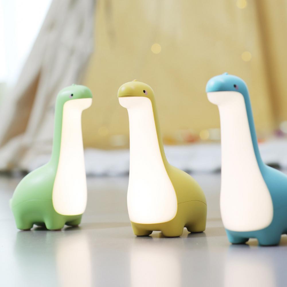 Adorable Long Neck Dinosaur Nursery Lamp