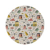 Dino Whimsy Round Play Rug