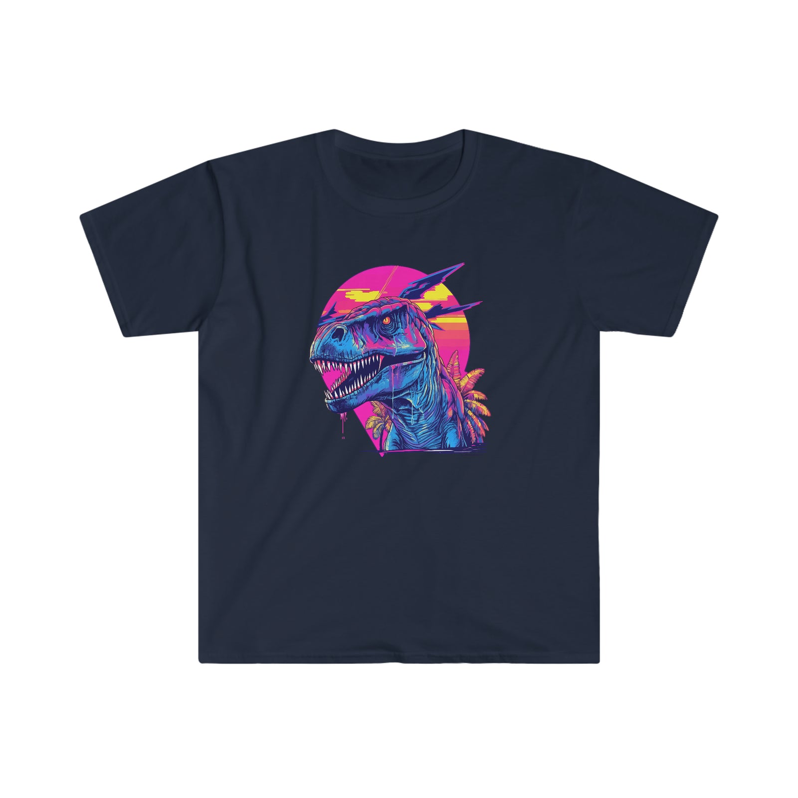 Blush Beast: T-Rex Sunset Dinosaur Shirt