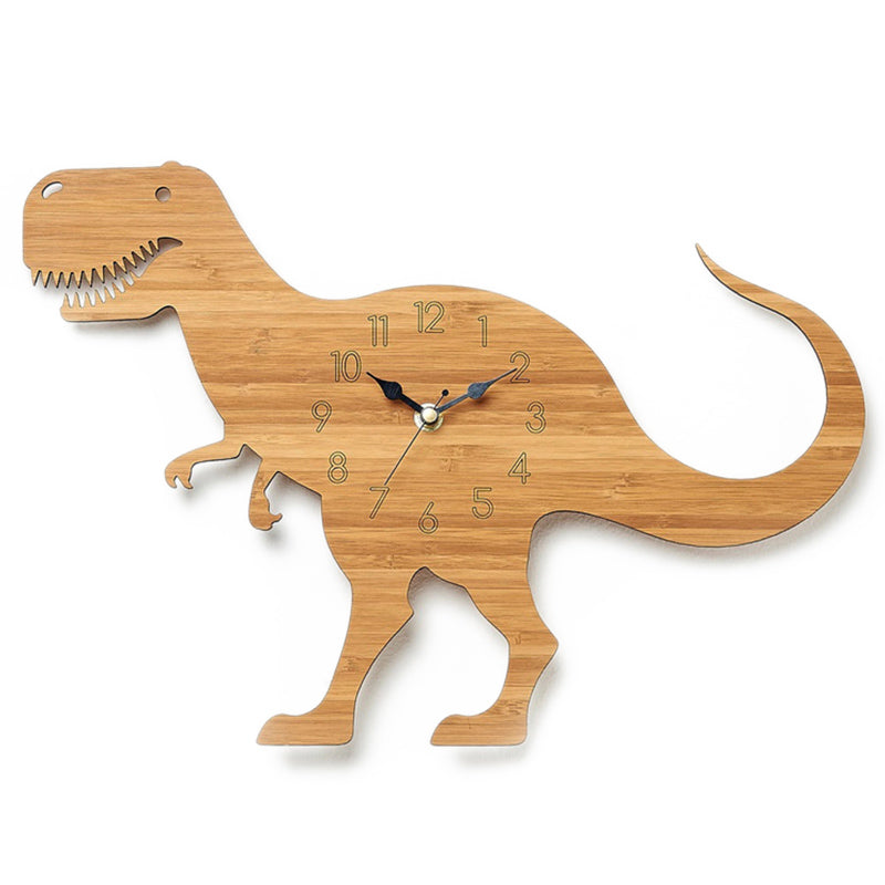 Wooden Dinosaur Wall Clock
