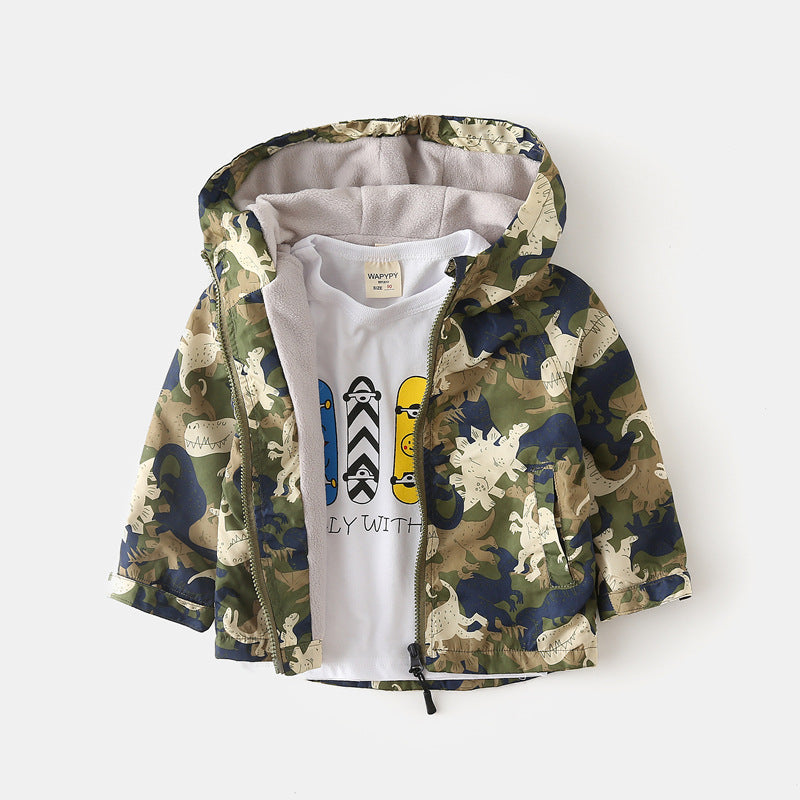 Camouflaged Dinosaur Jacket