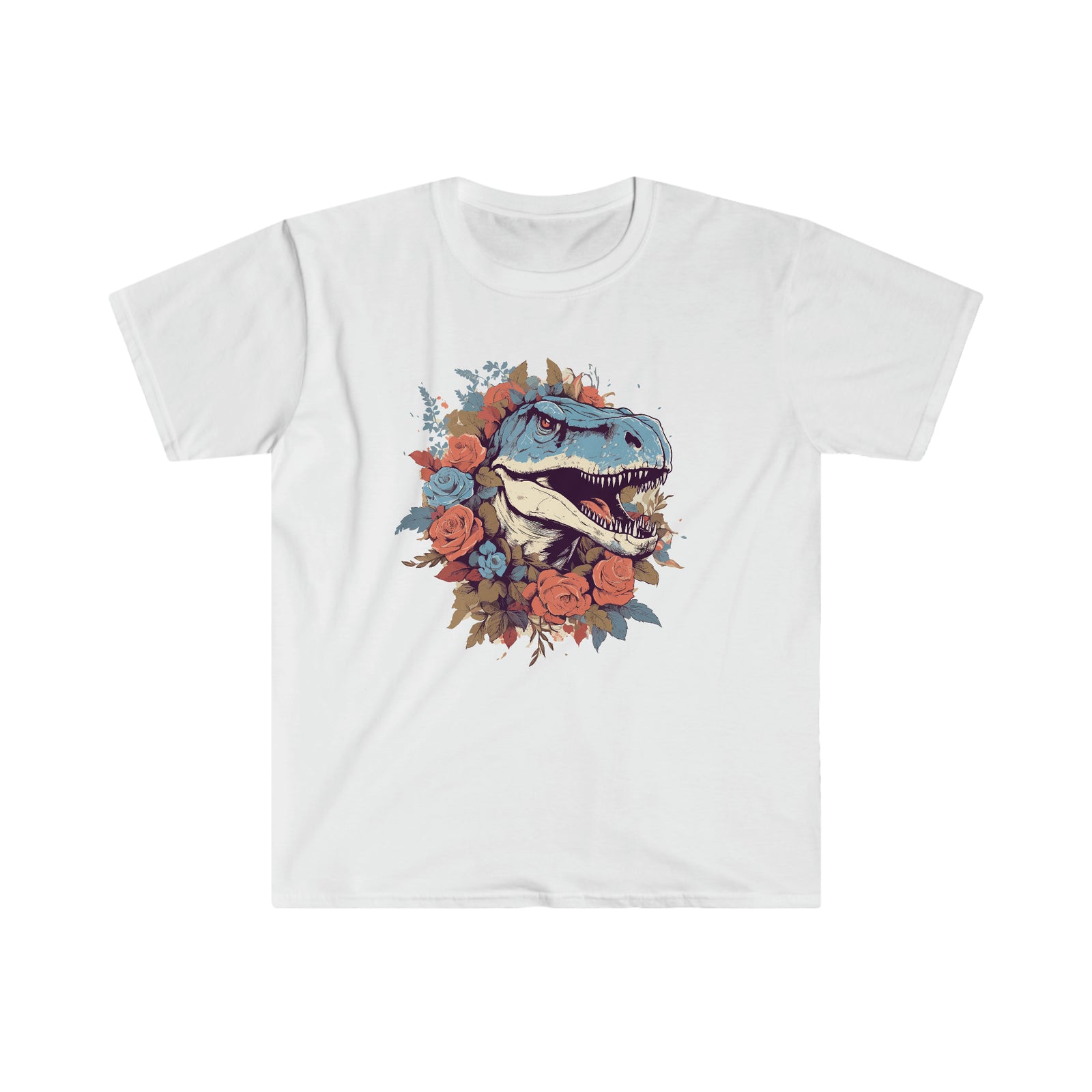 Prehistoric Petunias: Dinosaur Flower Shirt