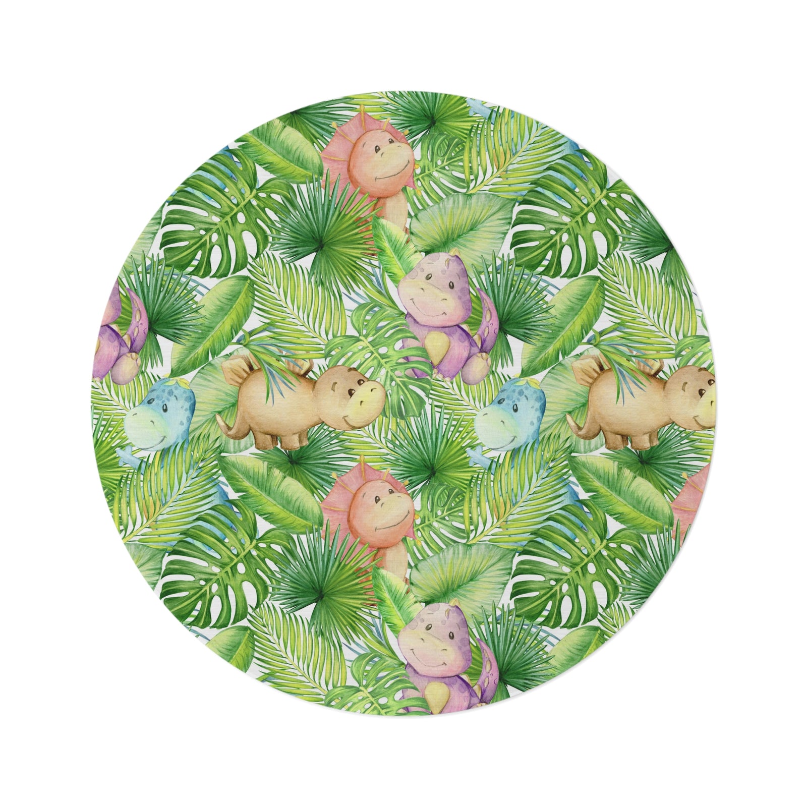 Jurassic Jungle Round Rug