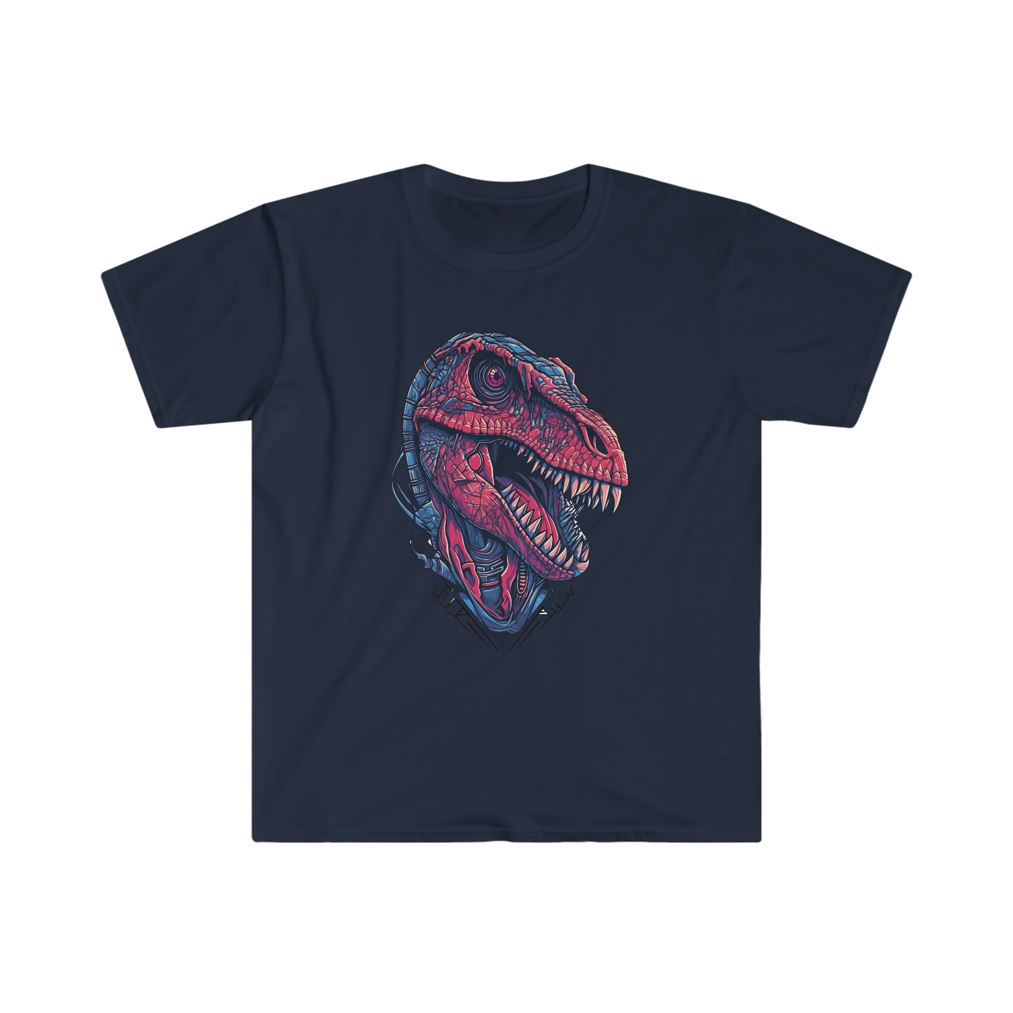 Cyber Claw: Raptor Cyberpunk Dinosaur Shirt