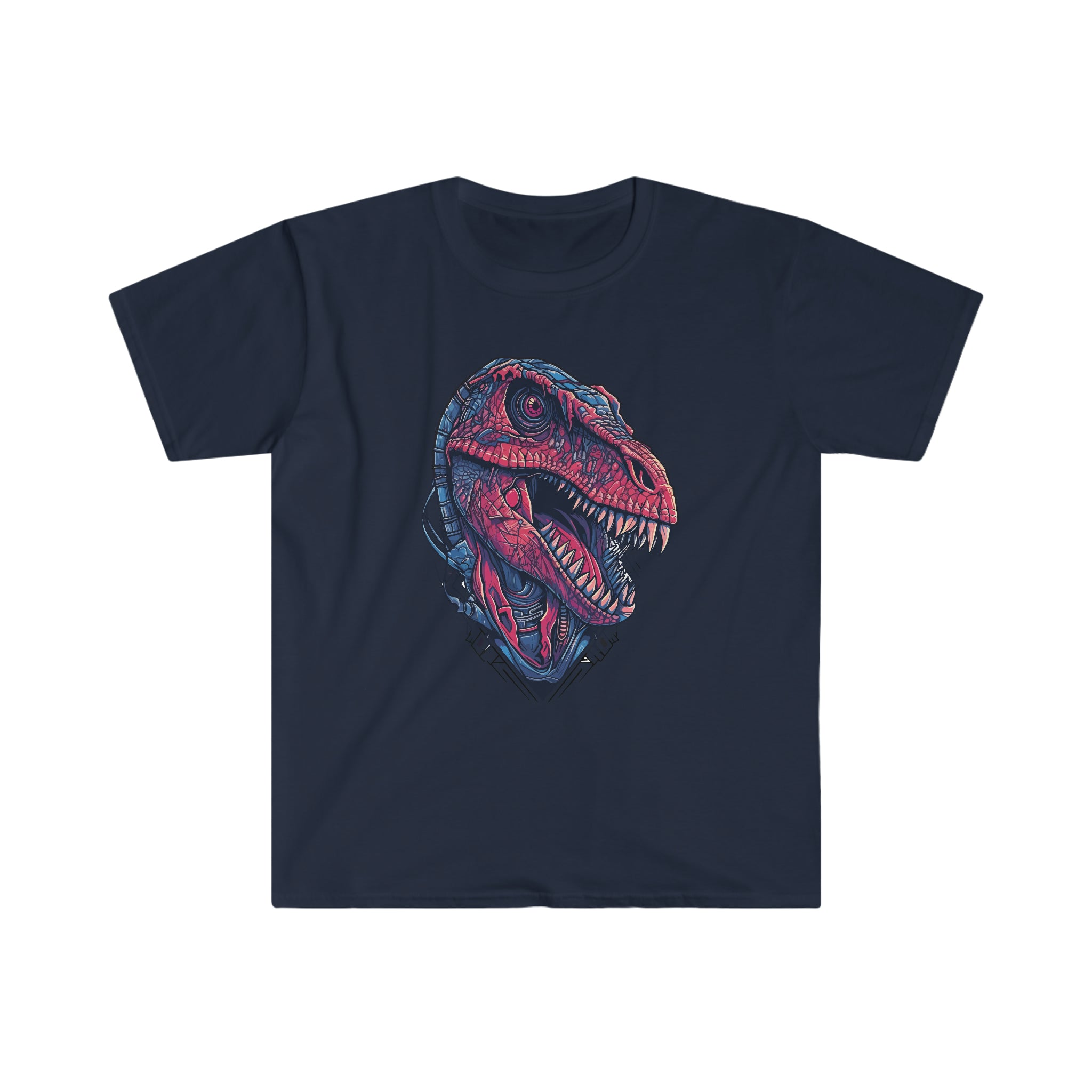 Cyber Claw: Raptor Cyberpunk Dinosaur Shirt