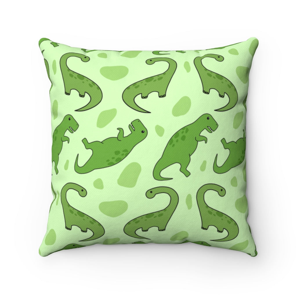Green Dinosaur Pillow