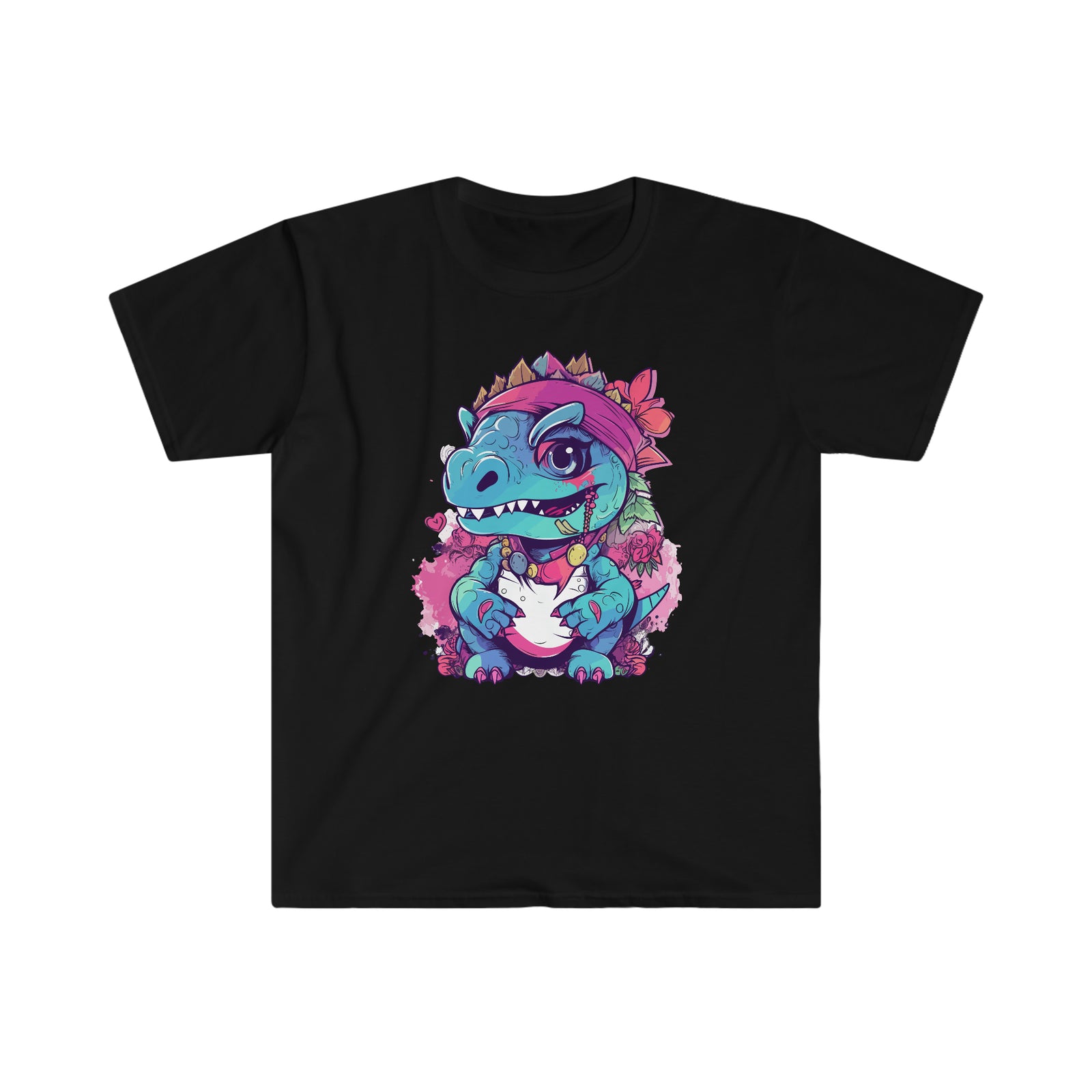 Sea-Rex Sweetheart: Cute Pirate Dinosaur Girl T-Shirt