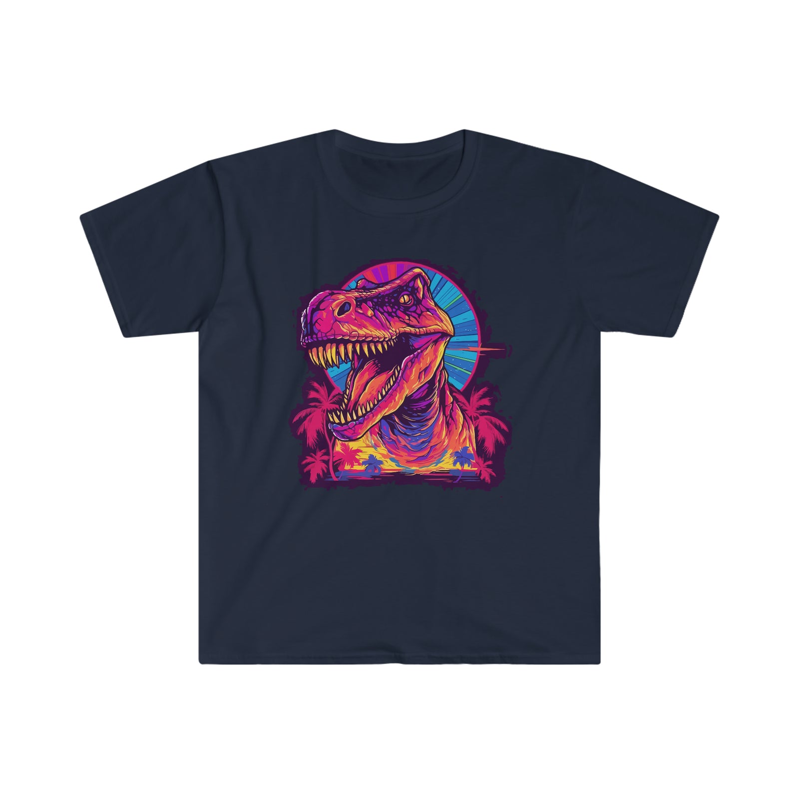 Jungle Jaws at Dusk: T-Rex Sunset Shirt