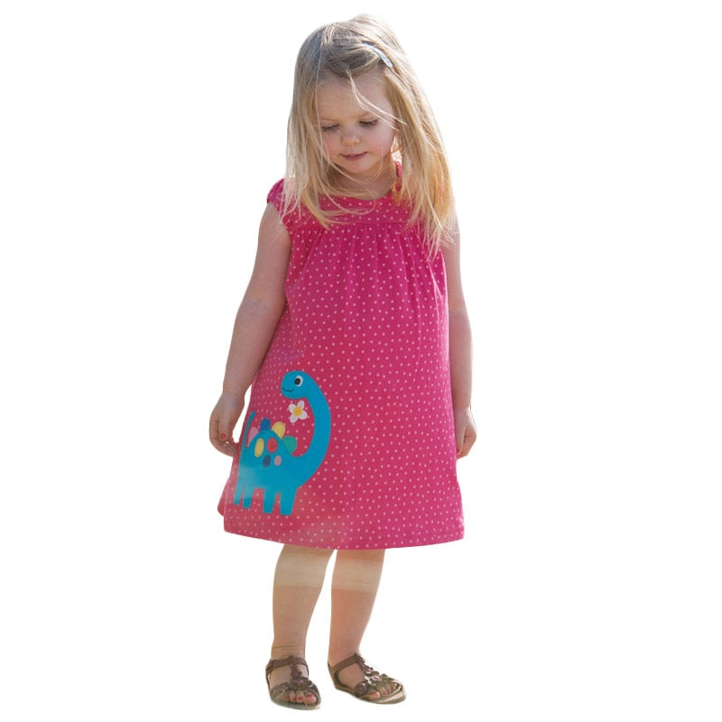 Adorable Apatosaurus Pink Dress