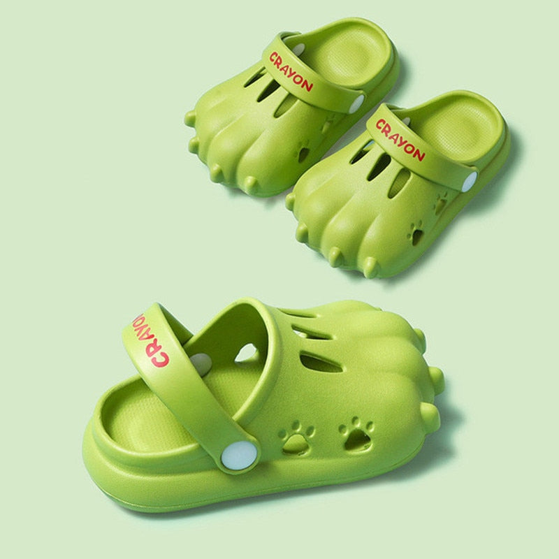Dino Footprint Slip-on Summer Sandals