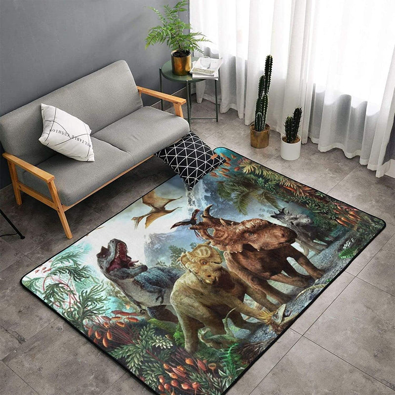 Dinosaur Family Reunion Floor Mat