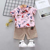 Adorable Dinosaur Summer Outfit - Pink / 4T