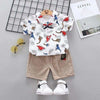 Adorable Dinosaur Summer Outfit - White / 4T