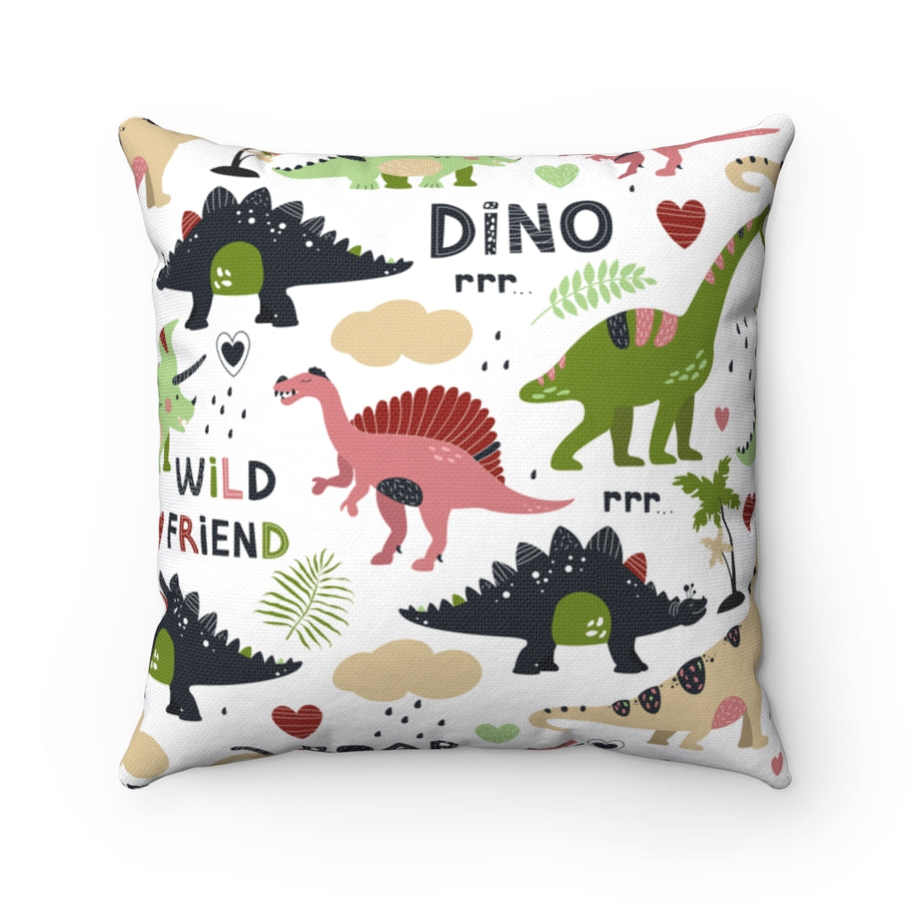 "Wild Friend" Dinosaur Pillow