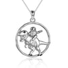T-Rex Dinosaur Necklace - 925 Sterling Silver