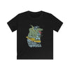 Big Waves Dinosaur T-Shirt - XS / Black - Kids clothes