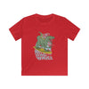 Big Waves Dinosaur T-Shirt - XS / Red - Kids clothes