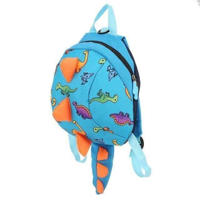 Blue Dinosaur Backpack With Tail For Kids