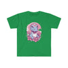 T-Rex Tenderness: Cute Dinosaur Floral Shirt