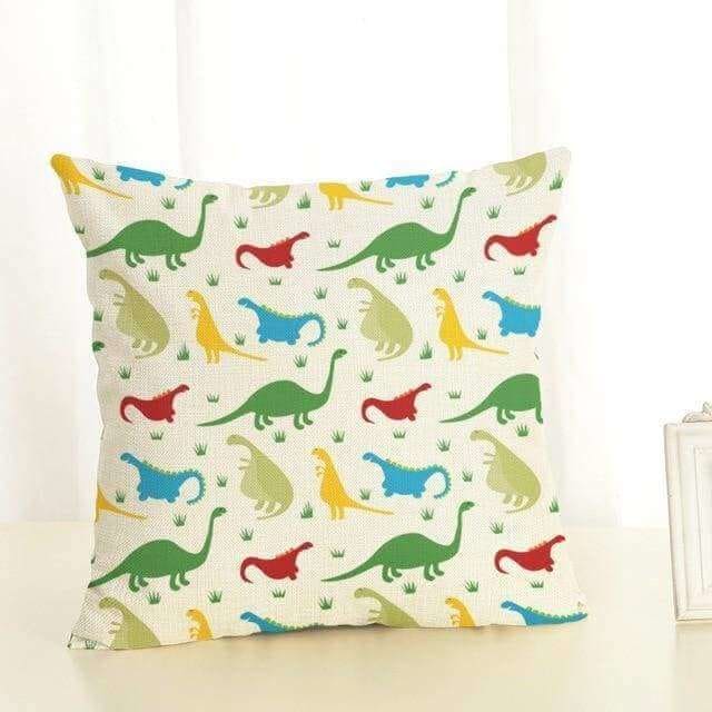 Colorful Jurassic Pillow Case