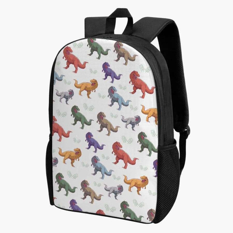 Colorful T-Rex Kid’s School Backpack - Unique - Backpacks