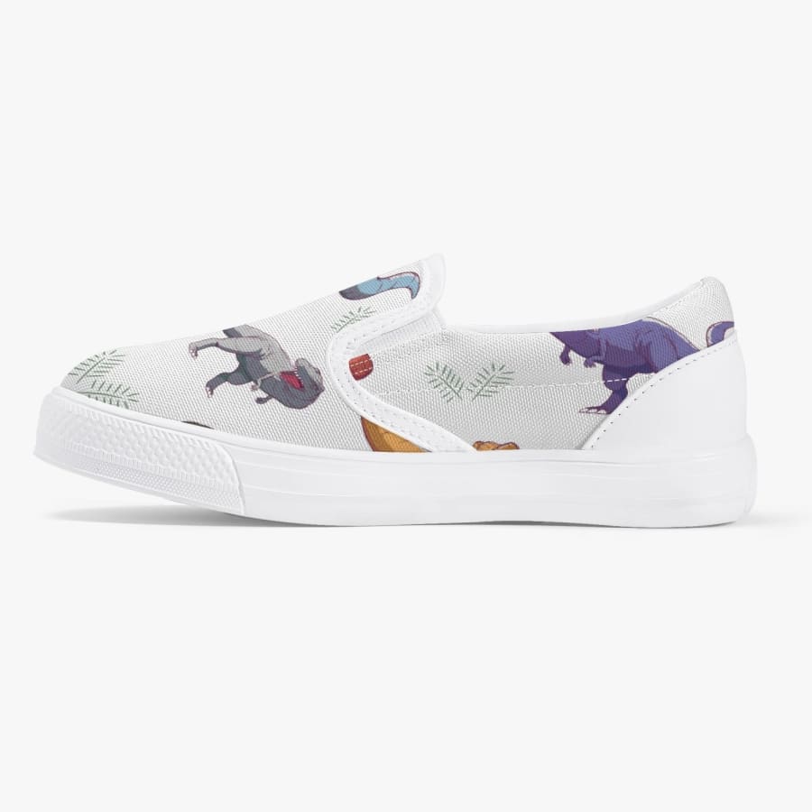 Colorful T-Rex Kids’ Slip-On Shoes - Lifestyle/Regular