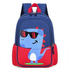 Cool Dinosaur With Sunglasses Backpack - Red
