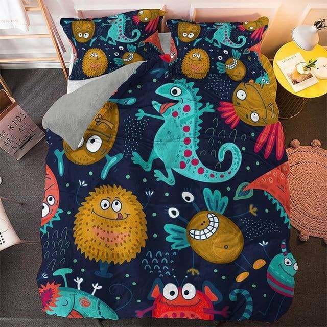Crazy Dinosaurs Bedding Set (Duvet Cover & Pillowcases) 309 