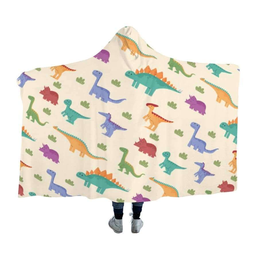 Cute Dinosaur Hooded Blanket