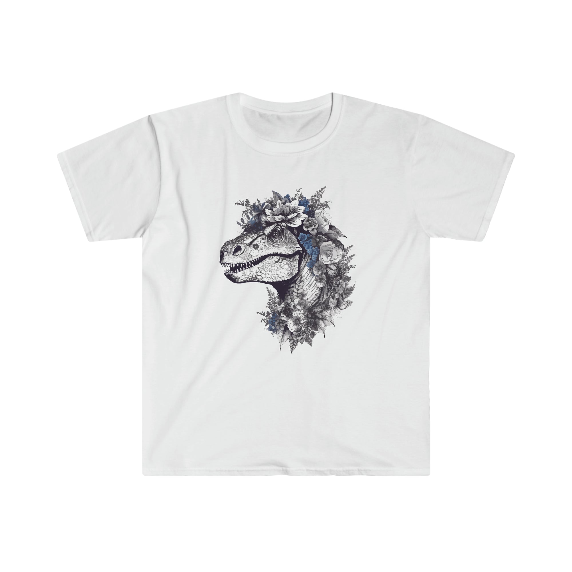 Blooming Beast: Dinosaur Floral Shirt