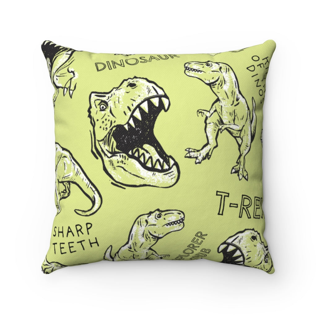 "King Of The Dinos" Dinosaur Pillow
