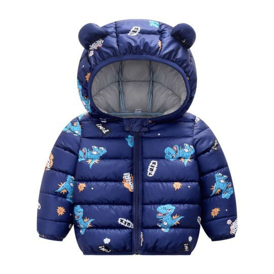 Cute Dinosaur Puffer Jacket