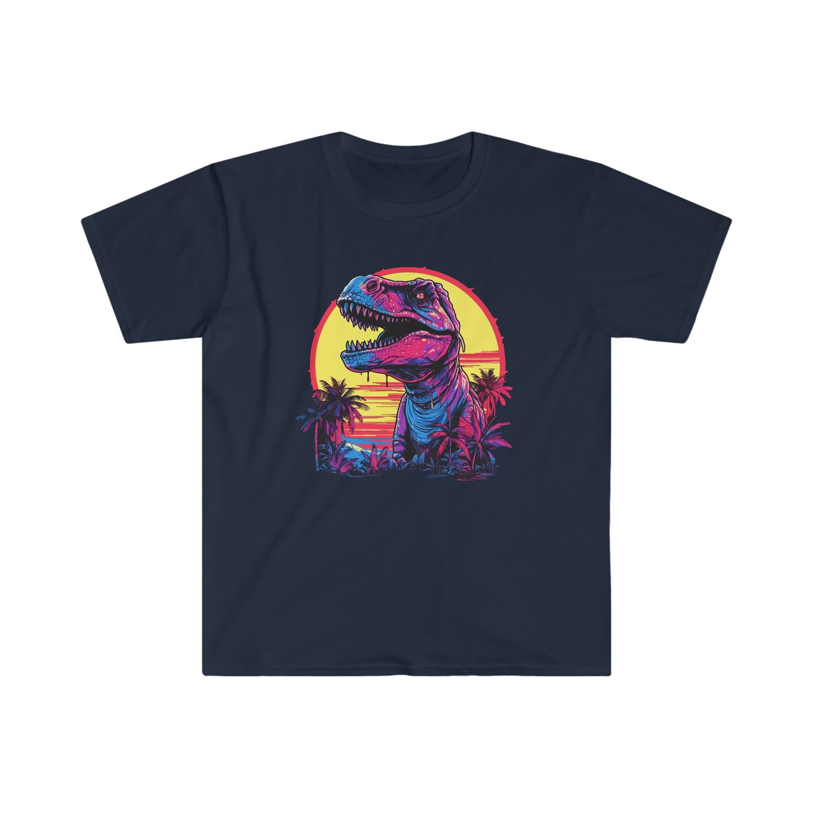 Sunset Emergence: T-Rex Jungle T-Shirt