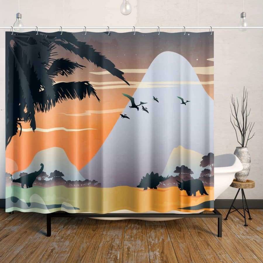 Dino Era Shower Curtain