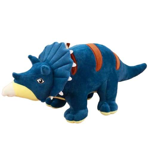 Large Blue Triceratops Plush
