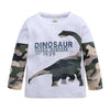 Dinosaur Boy Long Sleeved Shirt Camouflaged Brachiosaurus