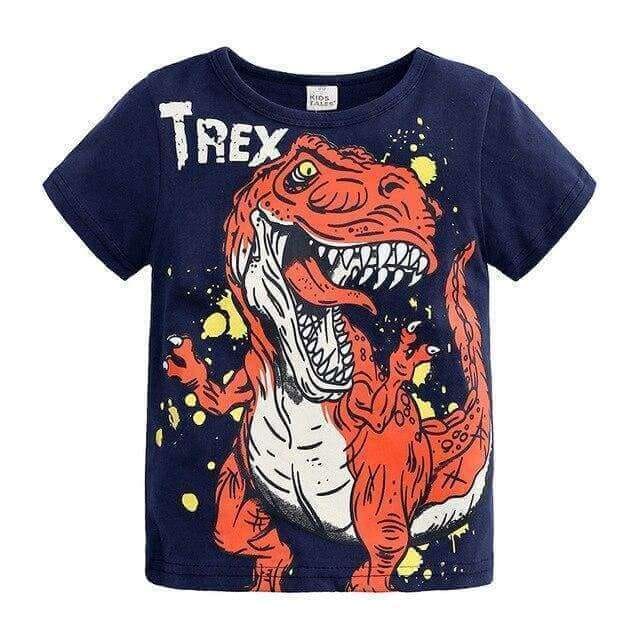 Angry T-Rex Shirt Short-Sleeved Tee Shirt