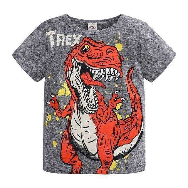 Angry T-Rex Shirt Short-Sleeved Tee Shirt