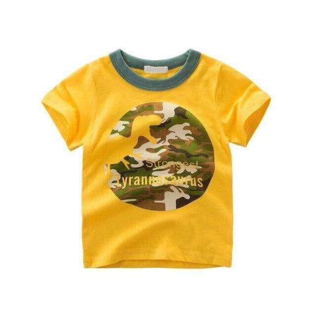 Dinosaur Boy Shirt Camouflaged Tyrannosaurus Rex