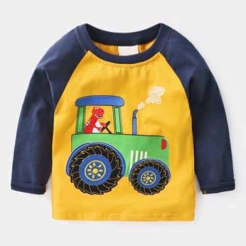Dinosaur Boy Shirt Dinosaur Farmer