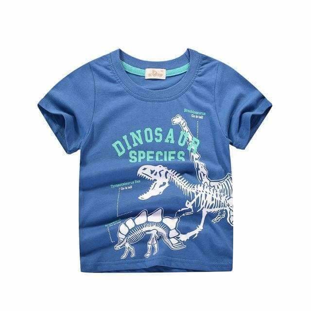 Dinosaur Boy Shirt Dinosaur Species Blue