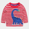 Dinosaur Boy Shirt Stripe & Brontosaurus