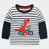 Dinosaur Boy Shirt T-Rex On Bike
