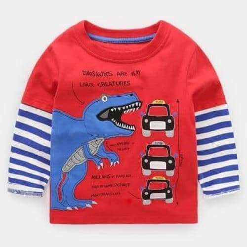 Dinosaur Boy Shirt Tyrannosaurus & Cabs - 4T