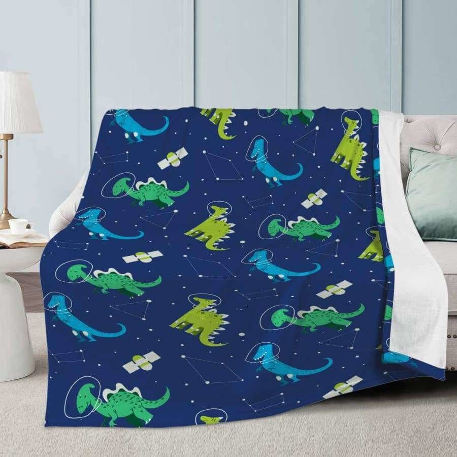 Dinosaur Constellations Fleece Blanket - Blanket