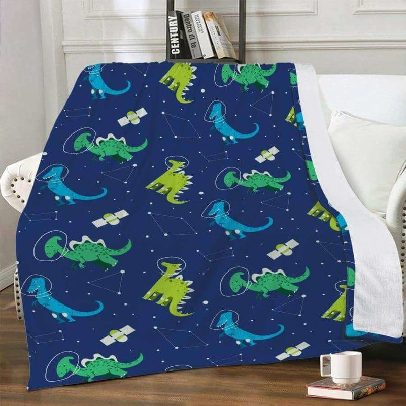 Dinosaur Constellations Fleece Blanket