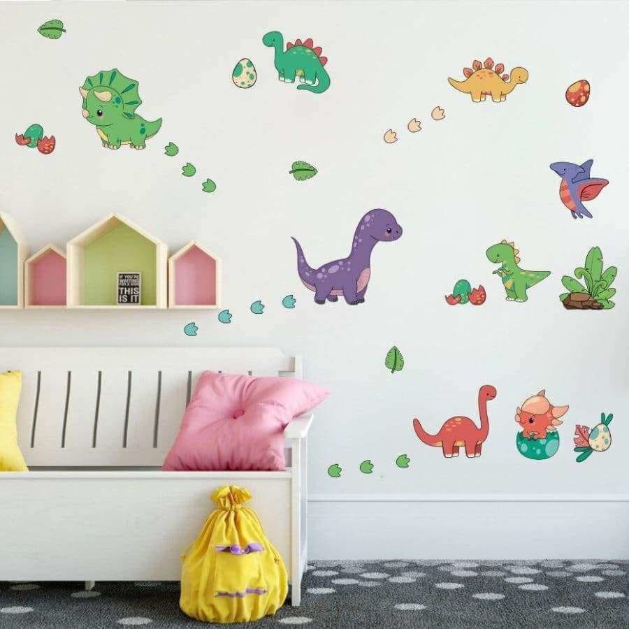 Dinosaur Decals <br> Childish Cartoon