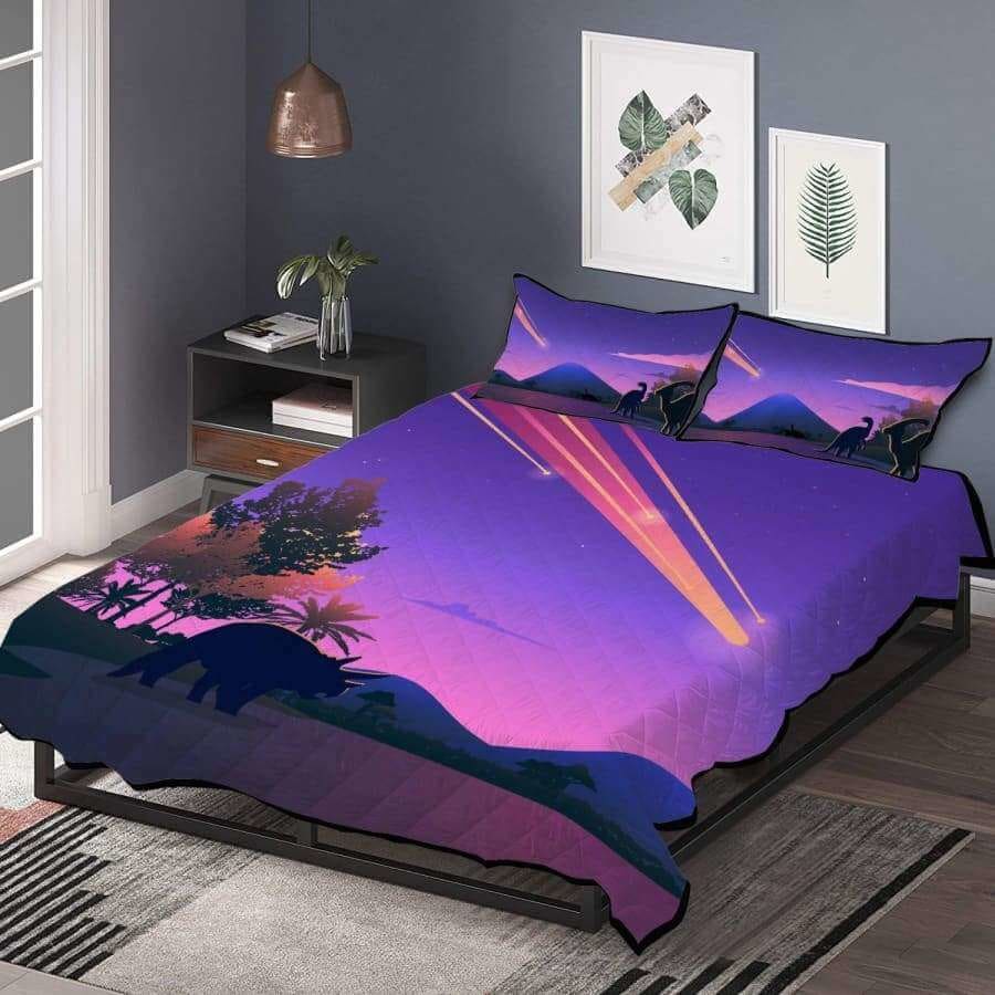Dinosaur Extinction Bedding Set (Comforter & Pillow) Blanket
